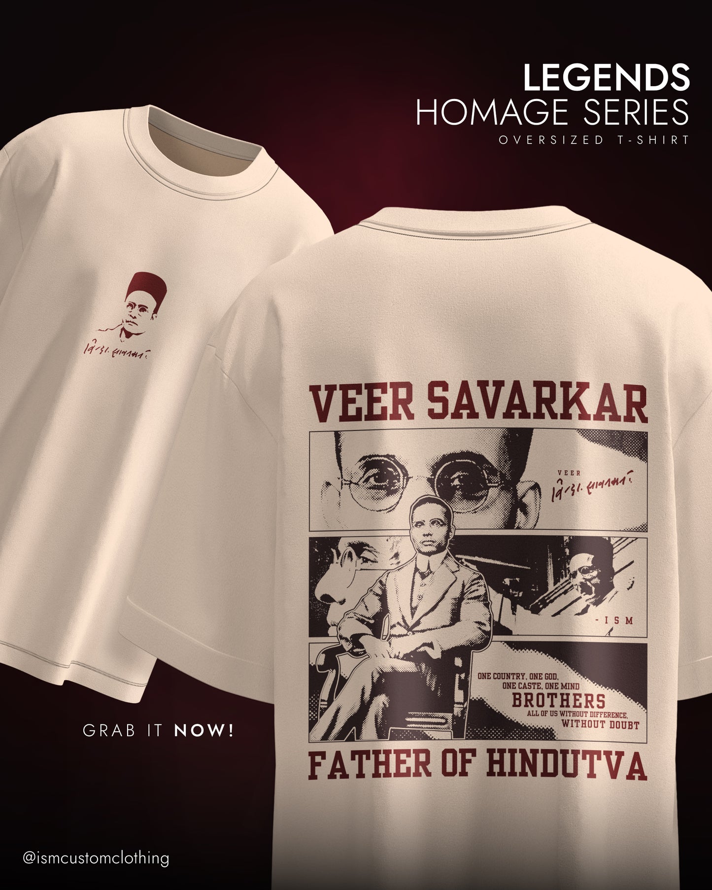 VEER SAVARKAR OVERSIZED T-SHIRT