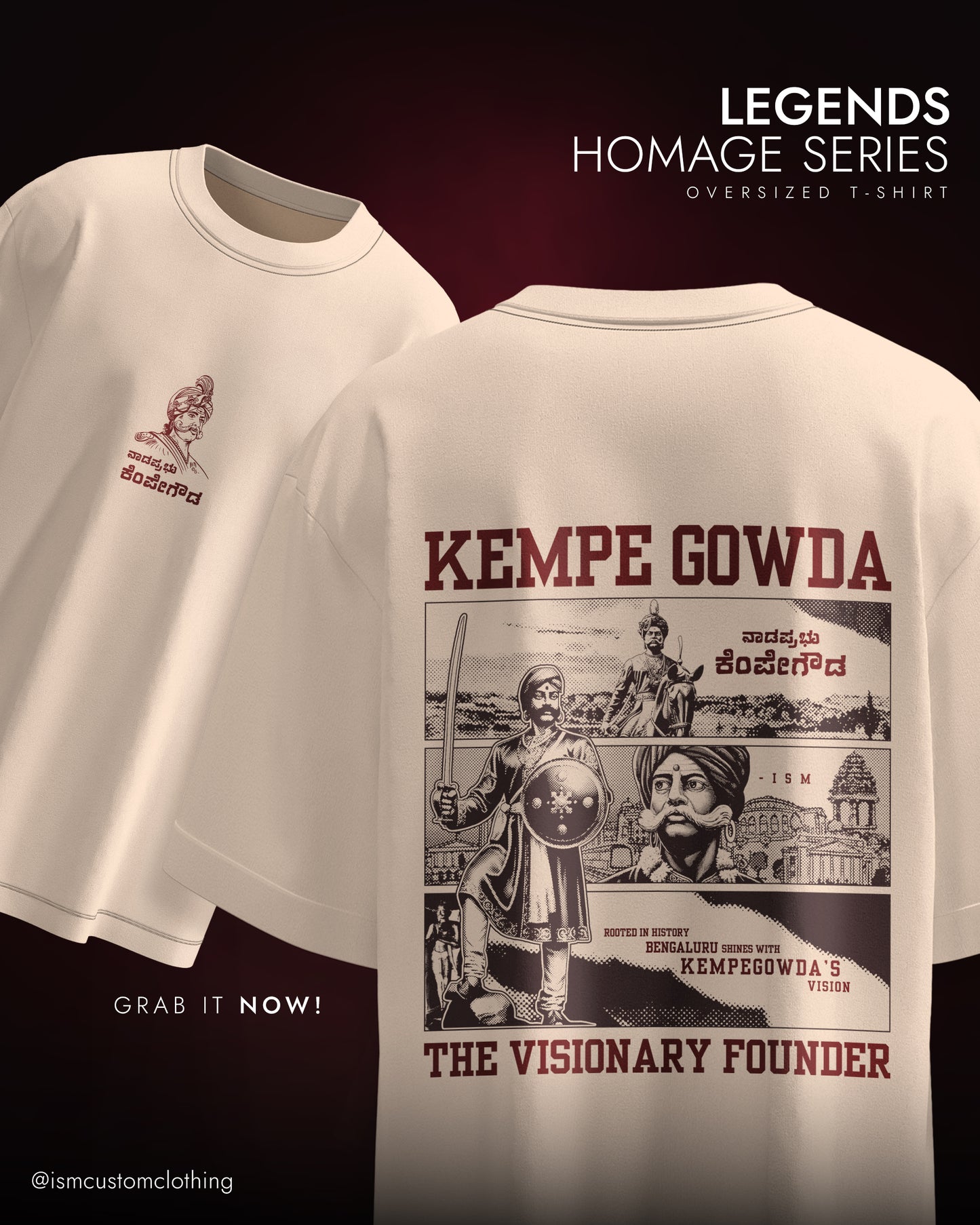 KEMPEGOWDA OVERSIZED T-SHIRT