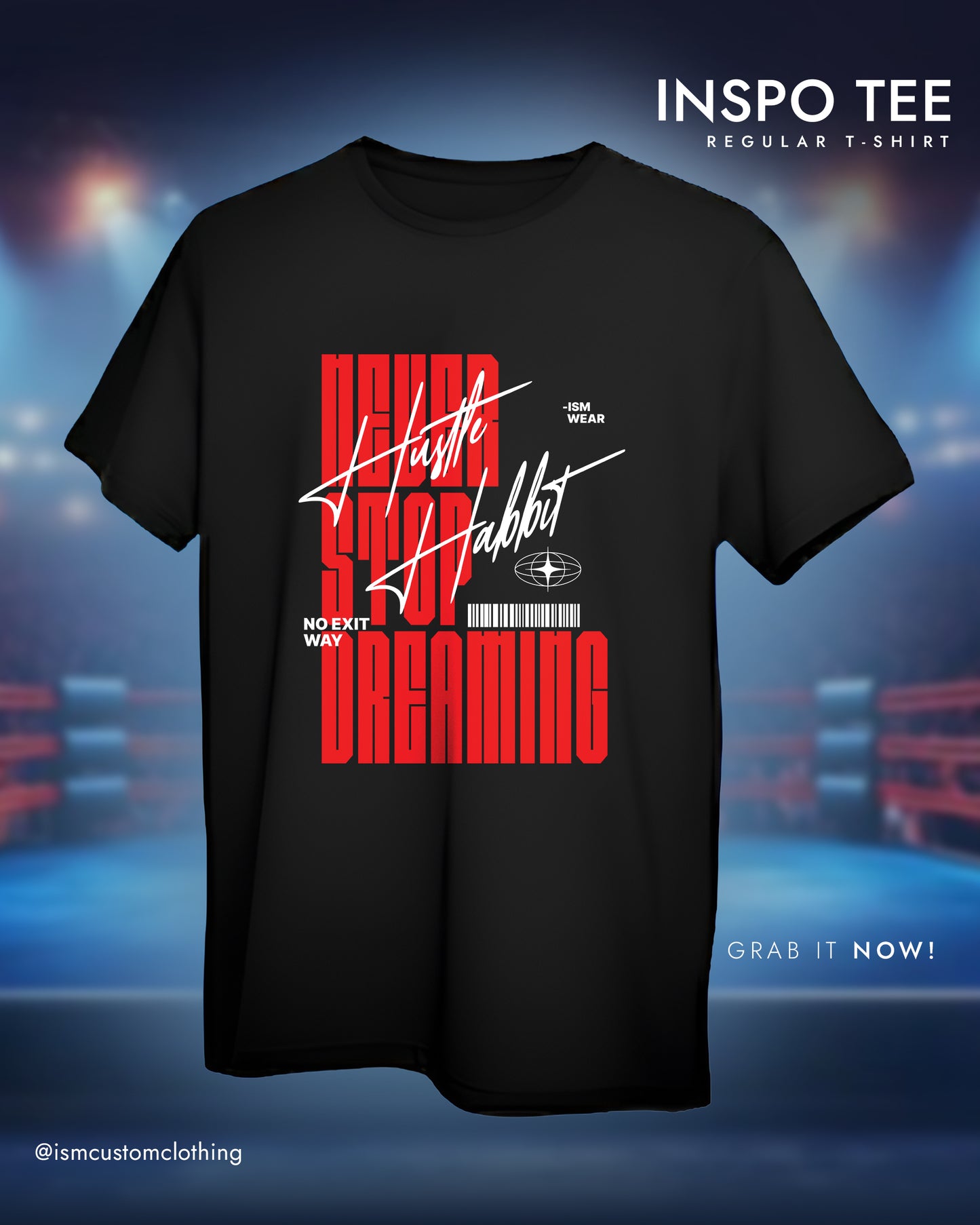 NEVER STOP DREAMING REGULAR T-SHIRT