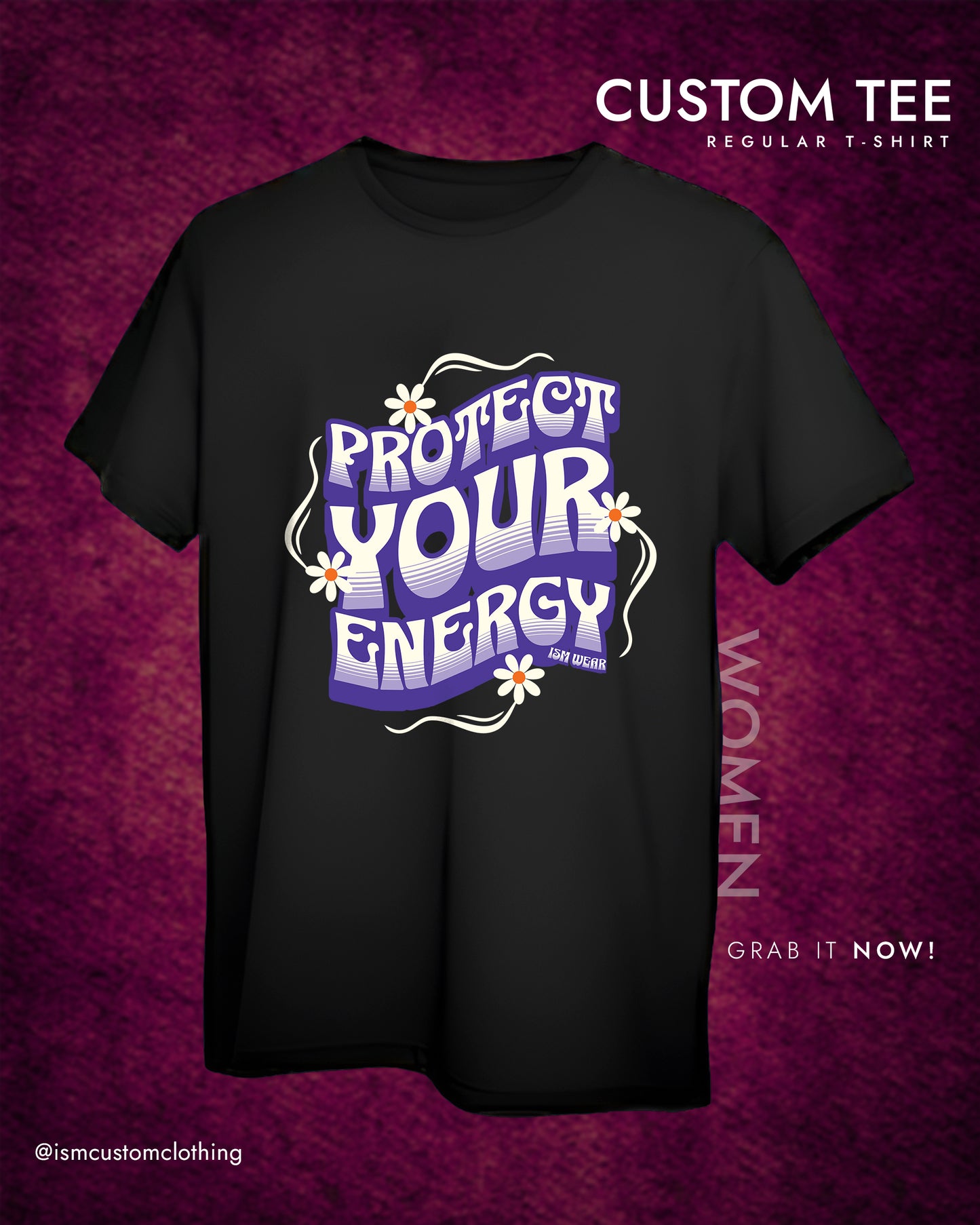PROTECT YOUR ENERGY WOMEN REGULAR T-SHIRT
