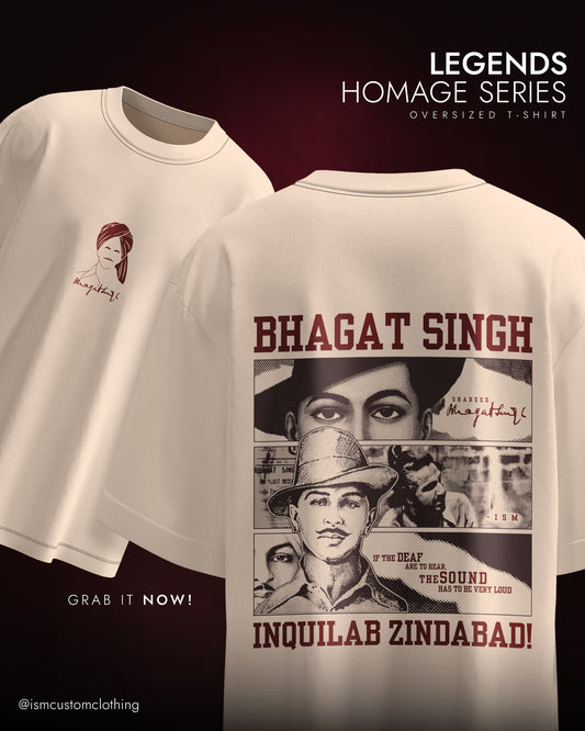 BHAGAT SINGH OVERSIZED T-SHIRT