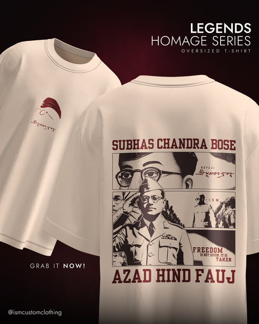 SUBHAS CH. BOSE OVERSIZED T-SHIRT