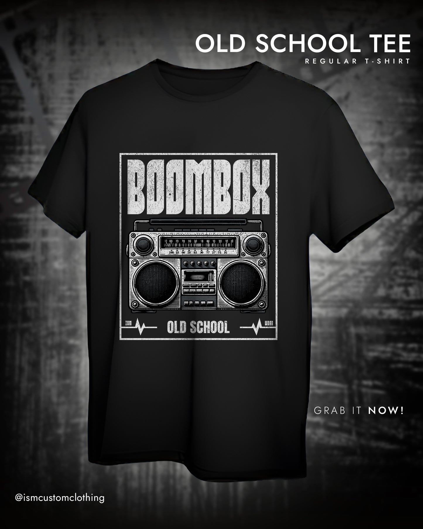 BOOM BOX OLD SCHOOL REGULAR T-SHIRT